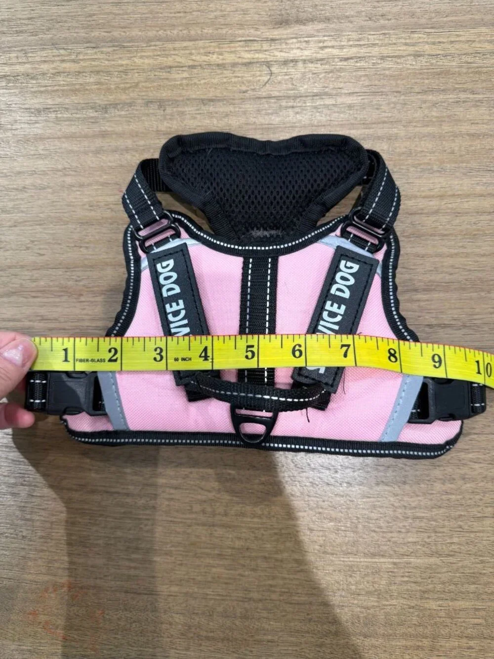 Pink Reflective Small Dog Harness Breathable Mesh No Pull Adjustable Up to 23 lb